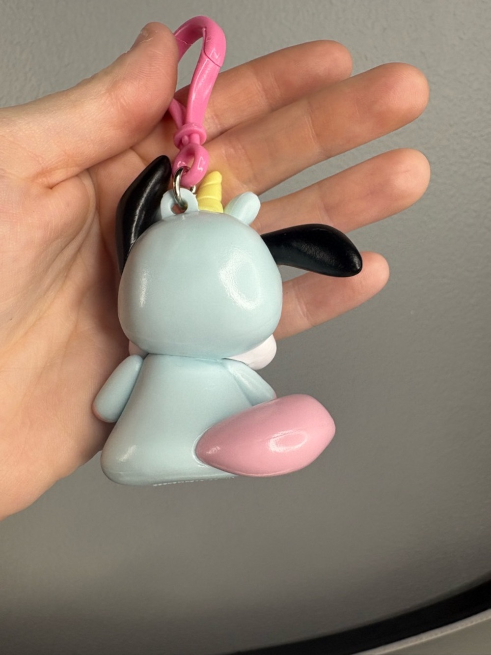 Pochacco Pastel Unicorn 3D Bag Clip - Hello Kitty and Friends - Picture 3 of 6